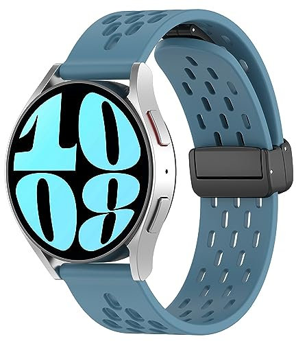 CZhkg 22mm Sport Silikon Uhrenarmbänder für Coros Vertix/Apex 46mm/Apex Pro Bracele,Schnellverschluss Uhrenarmband Wristband Armbände für Polar Grit x/Vantage M/Vantage M2/Ticwatch Pro x (Blau)