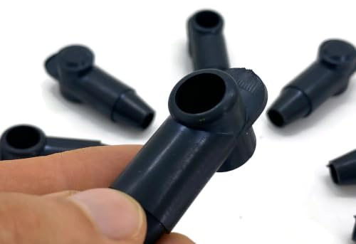 Exoda 10x Polschutzkappe Schwarz für Kabel 35-95 mm² konisch zulaufend | Polschutzkappe, konisch zulaufend, für Kabelquerschnitte 35-95 mm², temperaturbeständig, zuschneidbare Kabeleinführung, Kopfd