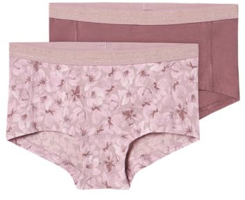 NAME IT NKFHIPSTER 2P Mauve Flower Noos, Slip Bambina, Mauve Shadows,