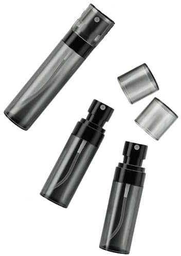 Omana Paquete de 3 botellas pulverizadoras de agua, atomizadores de niebla fina, vacías, recargables, perfumes, aceites esenciales, cosméticos, mini contenedores de viaje para coche (60 ml)