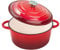 Fijinhom 6 Quart Enameled Cast Iron Dutch Oven Pot with Lid, Dual Handle for Bread Baking, Pre-Seasoned Cookware, Heavy-Duty, Oven Safe up to 500° F, Non-stick & Applicable All Cookings, Red