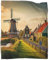 KWFYBEHZ Windmills in The Amsterdam Decke Gemütliche Klimaanlage,leichte Decken,Reisen,Camping,Flanelldecke,Bettdecke Für Teenager,Jungen,Mädchen,Erwachsene 50x60inch(127x152cm)