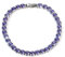 UNSHINEBAR Tennis Armband für Herren in verschiedenen Farben - Streetwear Iced Out Tennis Armband aus Edelstahl und 18K Gold - Wasserfestes Armband (Violett, 18)