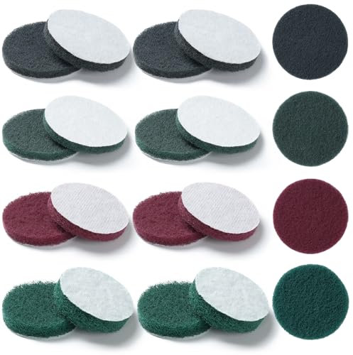 Prebarfun 32 Pcs Tampon de Nettoyage Brosse de Nettoyage électrique, Brosse électrique Nettoyage, Brosse de Nettoyage Universelle Brush, Bosch Brosse Universelle pour Salle de Bain, Cuisine