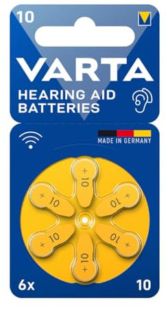 Varta Hearing Aid Batteries 10 Hearing Aid Batteries (Pack of 6)