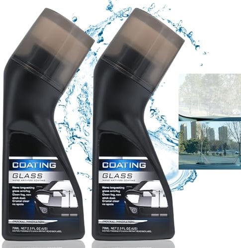 2Pcs Magic/Gem Coating Glass,Car Defogging for Car Windshield,Car Window Anti Fog,Glass Coating for Cars,Car Glass Defogging Agent,Car Anti-Fog Agent with Applicator,Anti Fog Car Window Cleaner