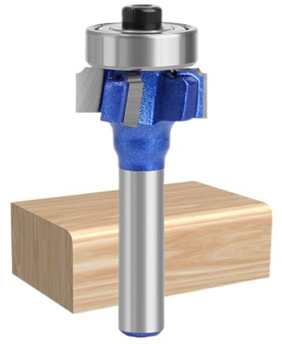 Manolyee Fresa de bordes, fresa de bordes, guía de rodamiento para fresas redondeadas, carburo de 4 dientes, cincel de redondeo de esquinas para madera, esquinas redondeadas