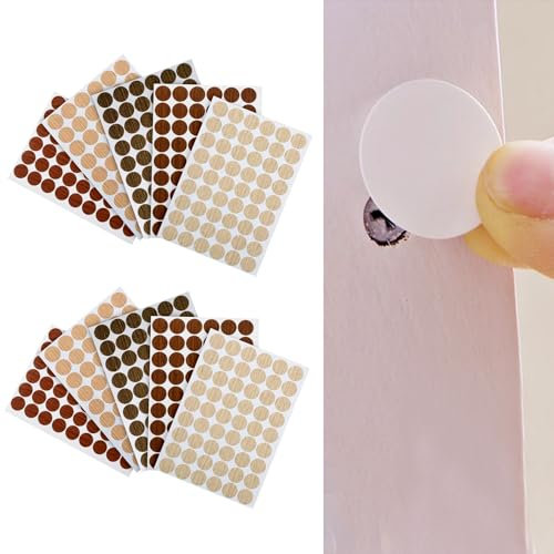 Screw Hole Covers Stickers, Ø 21 mm Self Adhesive Caps Texture Screw Cover Stickers for Furniture Cabinet Shelve Plate Wood Wardrobe