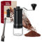 Manual Coffee Grinder, Powerful Compact Hand Coffee Bean Grinder for Home Kitchen, Adjustable Hand Grinders for Kitchen Perfect for You Home, Office or Travelling Includes Cleaning Brush (Black)