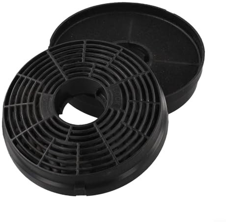 Paquete de 2 filtros de carbón activado para campana extractora, 105 x 20 mm, accesorios de filtros para campana extractora