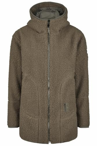 Pikeur Sports Damen Teddyfleece Jacke Sherpa Fleecejacke greige HW 2025 (38)