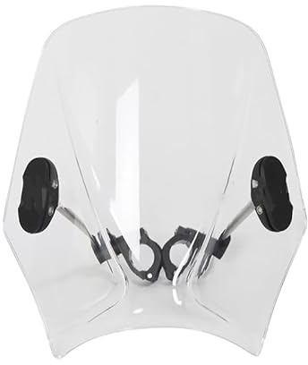INRNT Motorrad Windshield Windabweiser für Suzuki SV650 SV 650, Winddichtes Moto Windschutzscheiben Bruchsicheres Windschild,A/Transparent