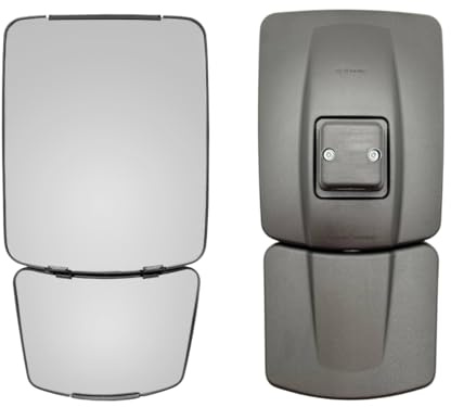 Matel Service® 2x Außenspiegel ACV0805960 G304810150020 konvex mit Blind Spot, E20 zugelassen – passend für New Holland T4 T5 Serie, Case IH Farmall LUXXUM, Steyr Kompakt, Ø17 mm, 435x223 mm