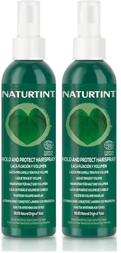 Naturtint Laca Eco Fijación y Volumen, Fija y Aporta Volumen, Efecto Antiencrespamiento, Regenera la Fibra Capilar, Sella las Puntas Abiertas, 99,6% Ingredientes Naturales, ECOCERT, 175ml