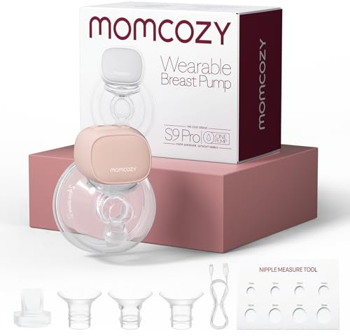 Momcozy S9 Pro Sacaleches Actualizados, 2 Modos, 9 Nivele, Succión 285 mmHg