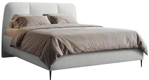 Mirjan24 Polsterbett Onuzo mit Bettkasten, modernes Doppelbett inkl. Lattenrost, Elegantes Bett mit gepolstertes Kopfteil, Verschiedene Größen (Margo 227.07, 160 x 200 cm)