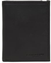 Lancaster | Soft Vintage Homme - Portefeuille Cuir de Vachette Pleine Fleur Noir