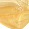 TOLKO 1m Organza Stoffe zum Nähen Meterware | Hauch Zart, Fein, Durchsichtig | zum Dekorieren Basteln 145cm breit | leichter Glanz Stoff für Gardine Vorhänge Tischdecken Deko Schals (Gold Ocker)
