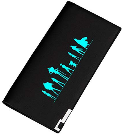 WANHONGYUE One Piece Anime Lumineux Portefeuille Mince Homme Cuir Synthétique Poche à Monnaie Porte Carte Crédit Noir /10