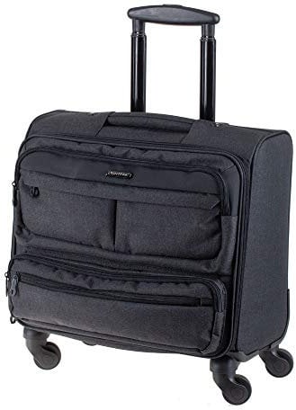 LIGHTPAK Business Laptop Overnight Trolley Ronney, Rollkoffer aus 600D Nylon, Reisekoffer mit 4 Rollen 360°, Anthrazit