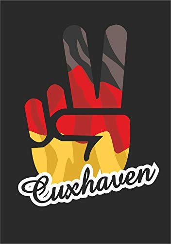INDIGOS UG - Aufkleber - Autoaufkleber - Sticker - Deutschland - Stadt Cuxhaven - ca. 15x12 cm - Victory - Sieg - Heckscheibe, Kofferraum, Laptop, Fussball, Sport, Schule, Tuning