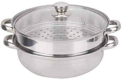 Broco Couscoussier, Batterie de cuisine en acier inoxydable 27cm / 11po 2-couche Steamer Pot Cooker double chaudière soupe fumante Pot