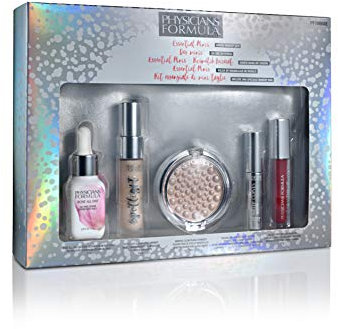 Physicians Formula, Geschenkset Essential Minis mit Puder Palette Illuminating Primer OilFree Serum Lip Velvet Liquid Lipstick und Killer Curves Mascara, (Pack of 5)
