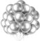 50 Pezzi Palloncini Argento metallizzati per festa Palloncini in lattice Argento lucido per compleanno Matrimonio Fidanzamento Anniversario Baby Shower Picnic Laurea o qualsiasi decorazione per feste