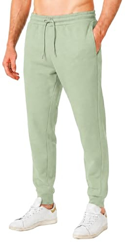 RIPT Herren Jogginghose Fleece – Sweatpants mit Kordelzug, Cuffed Trainingshose mit Taschen, Weiche Trackpants für Fitness Gym Freizeit Loungewear