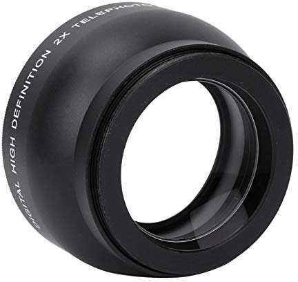 Obiettivo 2X, obiettivo convertitore, teleconvertitore da 52 mm Obiettivo teleobiettivo da 52 mm Obiettivo per fotocamera con attacco da 52 mm per fotocamera con attacco da 52 mm per