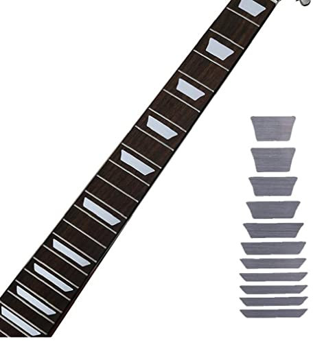 Vepoty Griffbrett-Marker-Inlay-Aufkleber, Aufkleber, Aufkleber für elektrische Akustikgitarre, ultradünne Griffbrett-Aufkleber, Gitarren-Dekoration