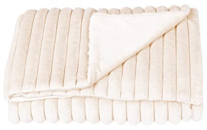 Webpelzdecke Wohndecke Kuscheldecke Star Home 150x200 Midas (Creme)