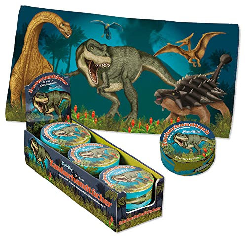 itsisa Magisches Handtuch Dinosaurier T-Rex 60x30 cm - Zauberhandtuch, Kinder Handtuch, Kindergeschenk, Dino, Adventskalender