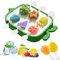 WEVOL Mini Molde de Silicona para Helados Caseros, 6 Piezas, Sin BPA, Lindo Moldes Reutilizables, Ice Lolly Moulds para Niño y Bebé