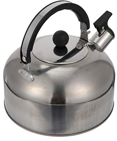 UPKOCH Wasserkessel 1 5 Liter Camping Herd-Teekocher Pfeif- -Wasserkocher Mit Verschließbarem Ausgussdeckel Camping-Servierkocher Für Gas-Induktions-Elektroherde 3L- Silber Teekessel Klein 1 Liter