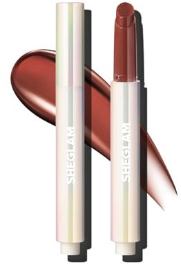 SHEGLAM PoutPerfect feuchtigkeitsspendender fester Lipgloss nicht klebriger Lippenstift mit Kokosnussöl-Sepia Kiss