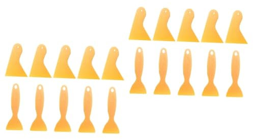 Uonlytech 20pcs Diy Glue Makrolon Material Trowel Mastic Tool for Tiling Handcraft Scraping Plate Small Large