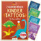 Famifidus +115 hautfreundliche Temporäre Tattoos I 7 gleiche Bögen I Dermatologisch SEHR GUT I Kinder Tattoo MADE IN GERMANY I Tattoo Kinder I Tattoos für Kinder (Die Dinos sind los!)