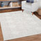 payé Teppich Wohnzimmer - 140x200cm - Boho - Beige - Modern Rauten Muster - Frasen-Teppiche Flachflor Wohnteppich Schlafzimmer Deko