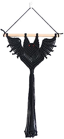 Macrame Hanger, Cotton Hanging Plant Holder, 200g Macrame Plant Hanger, Bat Shape Hand Woven Flower Pot Display Holder, Macromay Plant Hangers For Indoor, Outdoor, Home Décor And Wall Decor