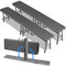 LIFERUN 2pcs Bierbank Klappbar,Klappbank Garten,Faltbank Camping mit Tragegriff,Faltbare Campingbank 180cm,Bierzeltbank,Partybank aus HDPE Kunststoff & Stahlgestell,Gartenbank,Rattan-Optik