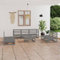 ShCuShan 8-TLG. Garten-Lounge-Set Garten Lounge Set Outdoor Furniture TerrassenmöBel Lounge MöBel Outdoor LoungemöBel Grau Kiefer Massivholz
