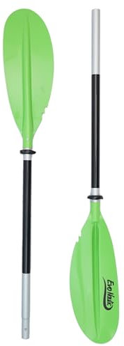EvoNautic Kajak-Paddel - Leichtes Aluminium, Verstellbarer 2-Teiler, ergonomischer Griff, 2,22 m - Ideal für Kajak-Abenteuer in Mehreren Farben