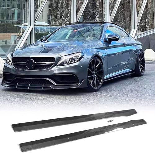 Auto Seitenschweller für Mercedes Benz C-Class W205 C205 A205 C300 C400 Sport C43 C63 2 Door 2015-2018, Seitenschweller Splitter Lip Winglet Diffusor, Auto Seitenrock, Trittbretter Seitenschweller