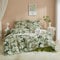 Luofanfei Renforce Bettwäsche Baumwolle 135x200 Grün Weiß Bunt Blumen Sommer Bettwäsche Set Pflanzen Frühling Blätter Floral Bettbezug Einzelbett und 1 Kissenbezug 80x80 cm Weich und Bügelfrei