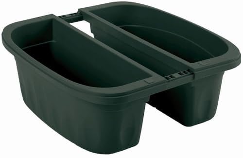 1PEZZO FIORIERA RETTANGOLARE DOPPIA KLUNIA Col. Verde cm. 40x19,8x18,5 h