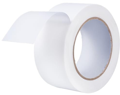 BENECREAT 45m/147 Feet White Book Repair Tape, 50mm selbstklebendes Buchbindeband Nylon Buchband zum Verstärken, Schützen und Abdecken von Büchern Alte Bücher