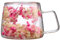 Stibzeup Tasse de café en Verre à Double paroi de 200 ML Tasse isolée à Fleurs séchées avec poignée de Tasses Transparentes résistantes à la Chaleur pour l'eau, café, Lait, Boisson, Style 2