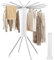 Sinbide Tendedero Radial, Octopus Tendedero Radial, Plegable Tendedero cilíndrico con Rueda Universal, 16 Varillas secas expandibles, para Interiores y Exteriores Balcon (B)