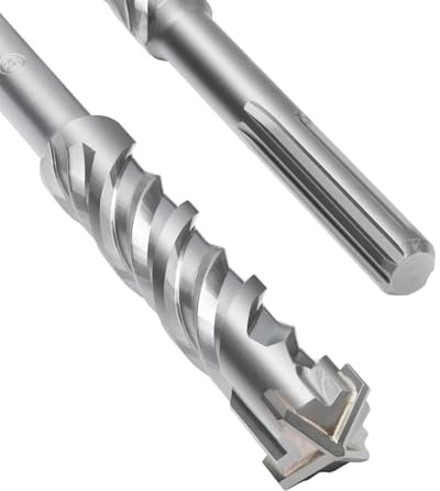 SDS Max Bohrer 32 x 600mm,Betonbohrer mit 4 Hartmetall Schneiden und Doppelwendel,Hammerbohrer Für Beton,Stein,Naturstein